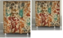 Laural Home Floral Scroll Shower Curtain